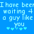 Blue background with light blue pixelated text reading "I have beer waiting 4 a guy like you" and four plus signs below, repeated twice horizontally.
