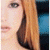 A split-frame contact sheet showing a partial close-up of a person with long light brown hair on the left and green pixelated text reading "Original Icons .com" on a dark green background on the right.