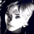 Static 48x48 pixel icon showing a stylized grayscale face with high-contrast lighting and visible dithering, likely representing a celebrity or character from early internet culture.