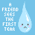 Pixel art illustration of three blue teardrop-shaped characters with pink cheeks and black eyes, accompanied by text about catching tears.