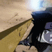 Animated sequence showing a character's eye transformation from standard to Sharingan, followed by hand gestures and energy emission.
