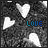 A 5x5 contact sheet of animated frames showing a heart-shaped icon with the word "LOVE" in varying colors against a gray background, each frame displaying sequential color changes.
