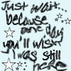 Light blue background with black handwritten text and white star symbols scattered throughout.