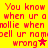 Yellow background with red pixelated text repeating 'You know when ur a nollie when nollie when oell ur nomoell ur nom wrong' and a red star symbol.