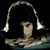 A pixelated static image shows a stylized figure with long hair under an arched structure, set against a dark background.