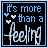 Four 48x48 pixel animated frames arranged in a contact sheet showing text and heart symbols with varying color states.