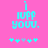 Pixelated cyan text 'i luvv you.' on pink background with cyan and gray star icons below, two variations of star icon positions.