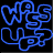 Blue pixelated line art forms abstract interconnected shapes on a black background, with no discernible text or recognizable figures.