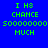 Blue background with green text reading 'I H8 CHANCE 500000000 MUCH' in three , with pink rectangular overlays on some text elements