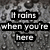 A grayscale image with water droplets on a textured surface, displaying text in black and white blocks.