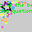 Pixelated green text and colorful star-shaped icons on a gray background with scattered small shapes.