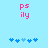 Pixelated pink text 'ps' above 'ily' on light blue background with two of blue puzzle-piece icons below