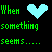 Pixelated green text and cyan heart icons on black background with gray section, displaying phrases about truth and broken hearts.