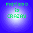 Four identical pixelated circular icons with blue backgrounds and green text reading 'marissa is CRAZAY' arranged in a