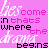 Pixelated text on pink background with overlapping white and black lettering variations.
