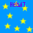 Blue background with yellow stars and purple text reading "Hebit" scattered across the image.
