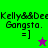 Pixelated text and symbols on a split background with green, purple, and gray sections.