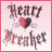 Pixelated icon with pink border, light pink background, and dark brown text reading 'Heart Breaker' flanking a red-and-black heart symbol.