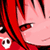 Pixelated close-up of a character's face with red hair and pink skin, featuring visible facial features like eyes and mouth in a static AIM buddy icon format.