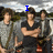 A pixelated group photo of young men with blue text overlays reading "I LOVE" and "THE JONAS BROTHERS" across different sections.