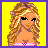 Pixel art contact sheet showing a blonde woman in swimwear across six frames with text reading "In Blonde Whats Your Excuse?" on yellow background.