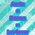 Pixelated static image with cyan and white background displaying three blue rectangular text boxes containing pink text: 'Austro', '+', 'Domen', '=', 'Luv4ever'.