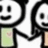 Two cartoon figures holding hands against a red background with pixelated text about giving and losing a heart.