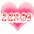 A pixelated heart-shaped icon with red text '22.09' overlaid on a pink gradient background.