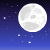 Pixel art animation of a black cat silhouette leaping across multiple full moons against a starry night sky, displayed as a 3x2 contact sheet with five visible frames.