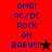 A split-screen animated icon displays "OMG! AC/DC ROCK ON BABY!!!!!" text with a star symbol changing color between black and red across two