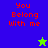 Pixelated text "You Belong With me" in red on blue and green backgrounds with a small star icon.