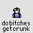Pixelated character with blue and white clothing, multiple gold chains, speech bubbles reading 'MO'FO!', 'BUNG BUNG', and repeated text 'do bitches getcrunk'.