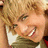 Pixelated image of a smiling person with blonde hair on pink background, blue text reads 'Cody Linley is HOT!!!!'