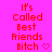 A bright pink background displays repeated red text reading "It's Called Best Friends Bitch" with a small heart symbol, arranged in three across multiple
