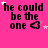 Pink background with repeated text 'he could be the one' and a heart symbol, featuring animated white stars that shift position across frames.