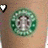 A circular green icon with a pixelated face inside, accompanied by a heart-shaped status indicator changing from white to purple.