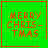 Green square icon with red text reading "MERRY CHRIS-TMAS" and red border, featuring a small red heart in top-right and red star in bottom-right corner