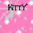Pink background with white and gray snowflake patterns; black pixelated text 'KITY', 'KT', and 'KITY ROX' in different positions.