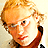 A 2x2 contact sheet of a pixelated animated icon featuring a person with blonde hair and glasses, a remote control, text reading "AWAY FROM THE SUN," and a gray background.
