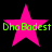 Four identical pink stars with green text "Dha Badest" overlaid on a black background, arranged in a