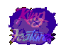 Animated sequence of 'King Features' text and character icons in varying colors and styles