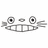 Pixelated grayscale icon of a fish with large circular eyes, small mouth, and segmented body on white background.