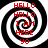Black and white spiral background with red text reading HELLO HELLO I AM HERE YO in four quadrants.