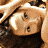 A 4-frame contact sheet of a woman with long dark hair in various poses, including lying down and sitting up, on a light background with repeating "COOL" text.