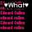 A pixelated digital image with two vertical of text on a black background, featuring pink and white lettering