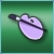 Pixelated icon of a light purple object with dark purple accents on a green gradient background.