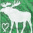 Pixelated moose icons in various colors and backgrounds with repeated text "you gotta love the moose" on some versions.