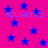 A static image with a bright pink background covered in scattered blue stars and repeated text "EDWARD<3" in light purple.
