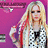 Pixelated image of a person with long blonde hair and red streaks, wearing a black-and-white checkered top against a pink background with text overlays.