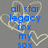 Blue text on gray background with white heart outlines, displaying phrases like 'all star legacy' and 'lets go team laura and becca'.